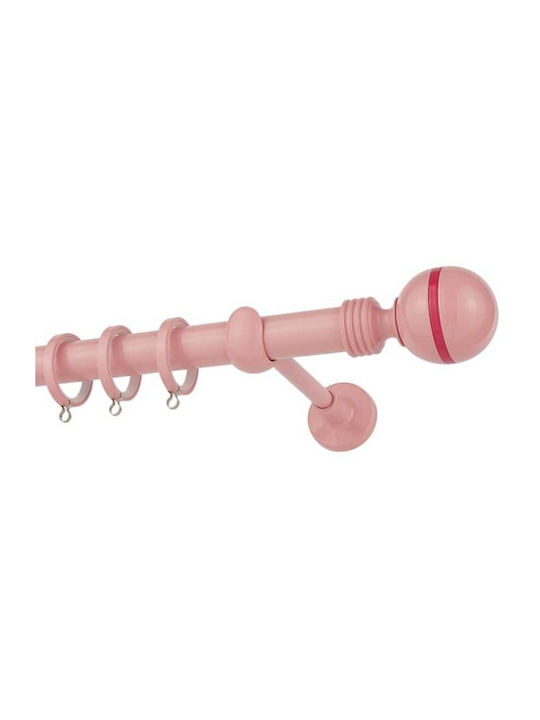 Zogometal Metallisch Vorhangstange Color Pop Collection Einfach Φ25mm 160cm Pink / Fuchsia