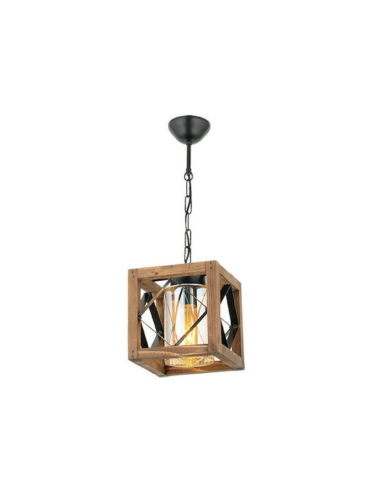 Pendant Light Single-Light for Socket E27 Brown