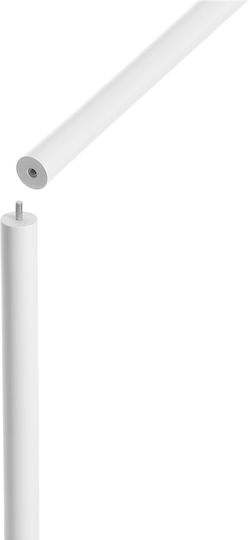 Vasagle Cuiere de podea Lemn Alb 38x38x175cm