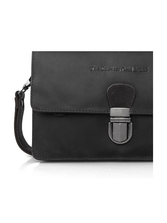 Leather Men's Bag Shoulder / Crossbody Black