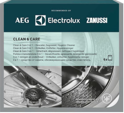 Electrolux Clean & Care M3GCP400 Dishwasher Cleaner Powder 6x50gr