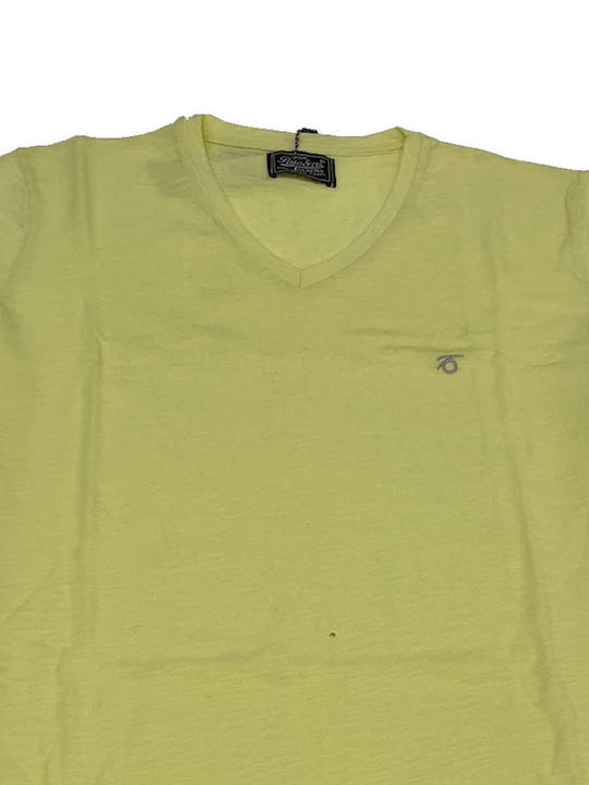 Paco & Co Men's Short Sleeve T-shirt Yellow