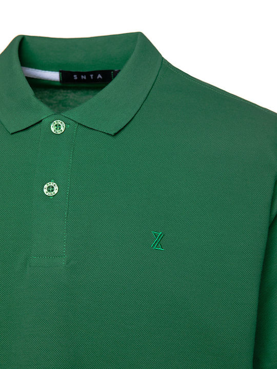 Snta Polo Pique Snta Polo Pique cu tricou Basic Logo cu mânecă scurtă - Verde