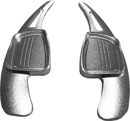 Carner Paddles Shift Αλουμινίου για Audi A3 2017 / A4 2017 / A5 2017 Ασημί 2τμχ
