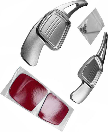 Carner Paddles Shift Αλουμινίου για Audi A3 2017 / A4 2017 / A5 2017 Ασημί 2τμχ