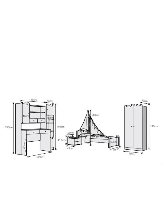Ωκεανός 1 Μονό για Στρώμα 90x190cm Ωκεανός 1 Μονό για Στρώμα 90x190cm