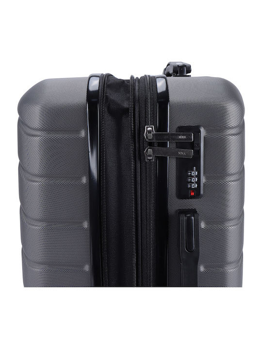 Lavor Medium Travel Suitcase Hard Gray with 4 Wheels Height 66cm 1-601