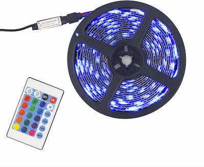 White Shark Wasserdicht LED Streifen Versorgung USB (5V) RGB Länge 3m mit Fernbedienung SMD5050