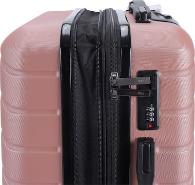 Lavor 1-601 Travel Suitcases Hard Pink with 4 Wheels Set 3pcs