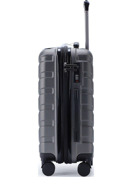 Lavor Cabin Travel Suitcase Hard Gray with 4 Wheels Height 55cm