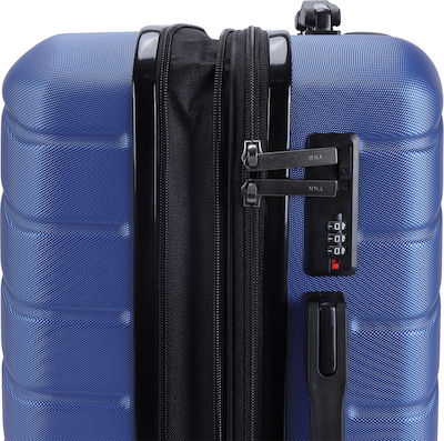 Lavor 1-601 Travel Suitcases Hard Blue with 4 Wheels Set 3pcs