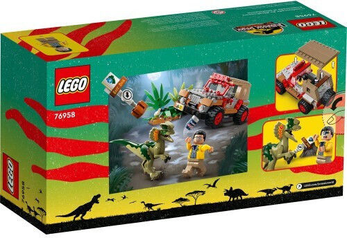 LEGO Jurassic World 30th Anniversary Dilophosaurus Ambush pentru 6+ Ani