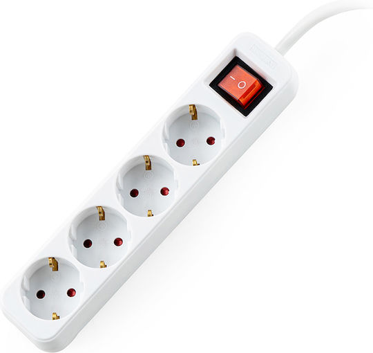 Muhler Power Strip 4 Positions with Switch and Cable 1.5m