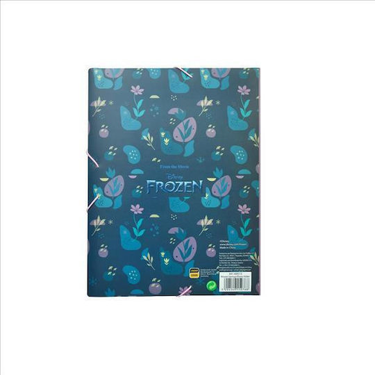 Gim Folder with Rubber Band and Ears for Paper A4 Multicolour Frozen