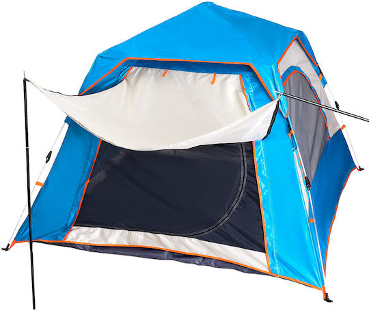 ArteLibre San Blas Cort De Camping Automat Albastru Pentru 4 Persoane 215x215x142cm