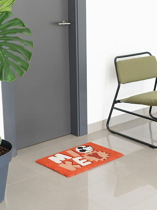 Grupo Erik Covor de Intrare din Cocos cu Suport Antiderapant Mickey Portocaliu 40x60buc