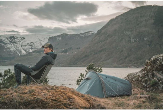 Robens Arrow Head Camping Tent Tunnel Mountaineering Blue with Double Cloth 4 Seasons for 1 Person Waterproof 3000mm 270x120x95cm