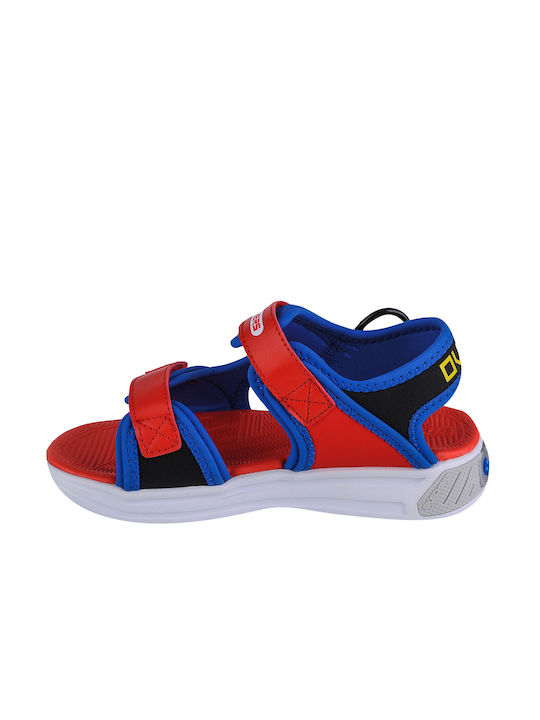 Skechers Sandale Copii Power Splash cu Scratch & Lumini Multicolor