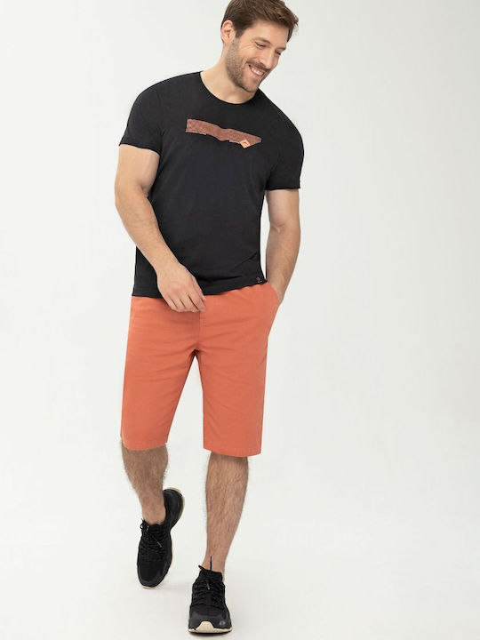 Volcano P-SMART Herren-Shorts mit geradem Bein - Korallenrot