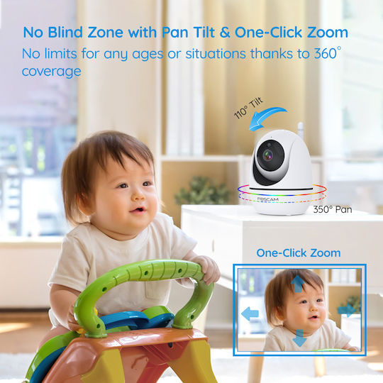 Foscam Wireless Baby Monitor , Two-way Communication & Lullabies