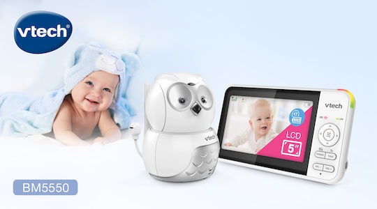 Vtech Video Nanny Ασύρματη Ενδοεπικοινωνία Μωρού με Κάμερα & Οθόνη 5" , Αμφίδρομη Επικοινωνία & Νανουρίσματα