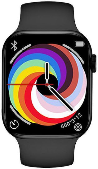 XO M20 Aluminium 44mm Smartwatch with Heart Rate Monitor (Black)