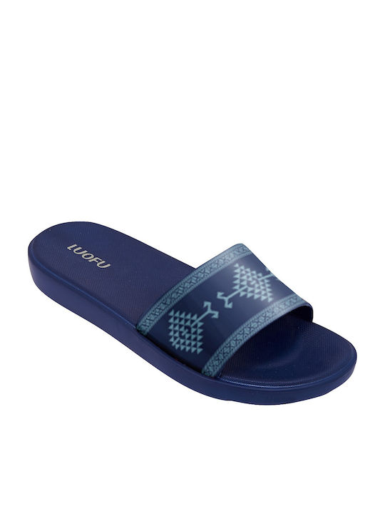 B-Soft Women's Slides Blue