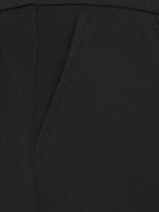 Damen Stoff Hose in Tapered Schnitt Schwarz