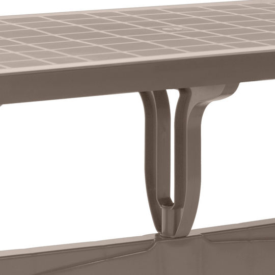 Garden & Outdoor Furniture Set Callan 5 Pieces Cappuccino
