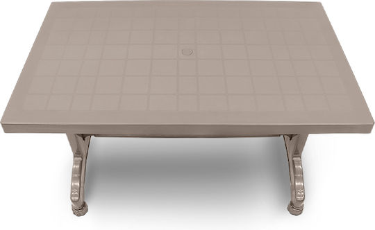 Garden & Outdoor Furniture Set Callan 5 Pieces Cappuccino