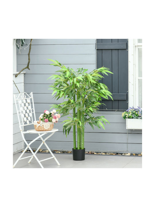 Artificial Plant in Pot Bamboo Green 140cm HomCom