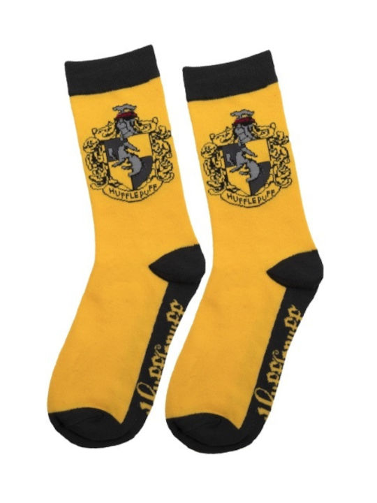 Cinereplicas Harry Potter Hufflepuff Unisex Κάλτσες Κίτρινες 3 Pack