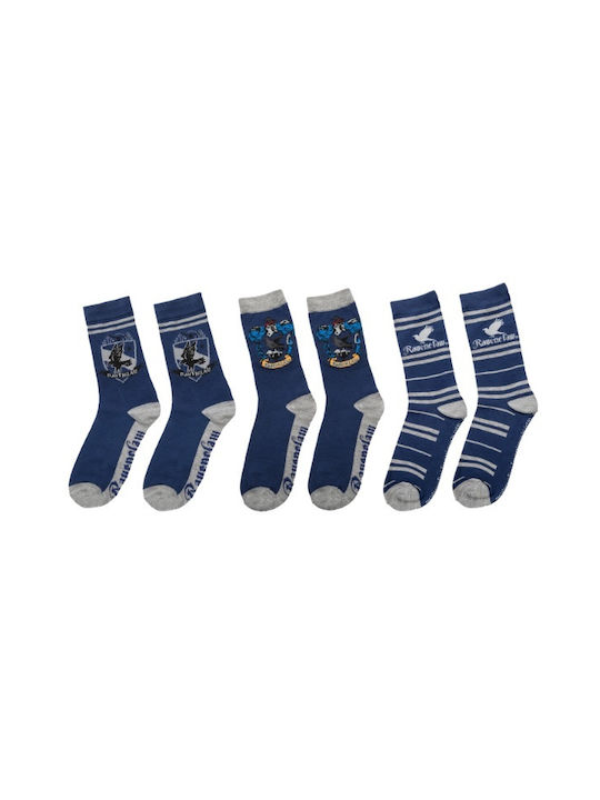 Cinereplicas Harry Potter Ravenclaw Κάλτσες Μπλε 3Pack