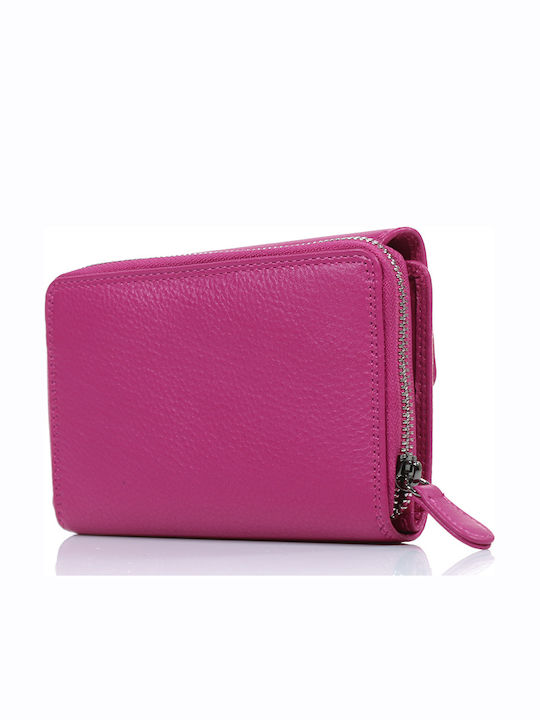 371 Large Leather Women's Wallet Classic Fuchsia