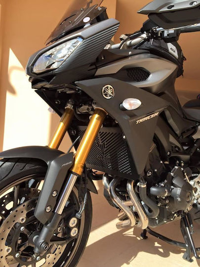 Cosmo Προστατευτικό Ψυγείου Μοτοσυκλέτας Yamaha Tracer 900 Μαύρο