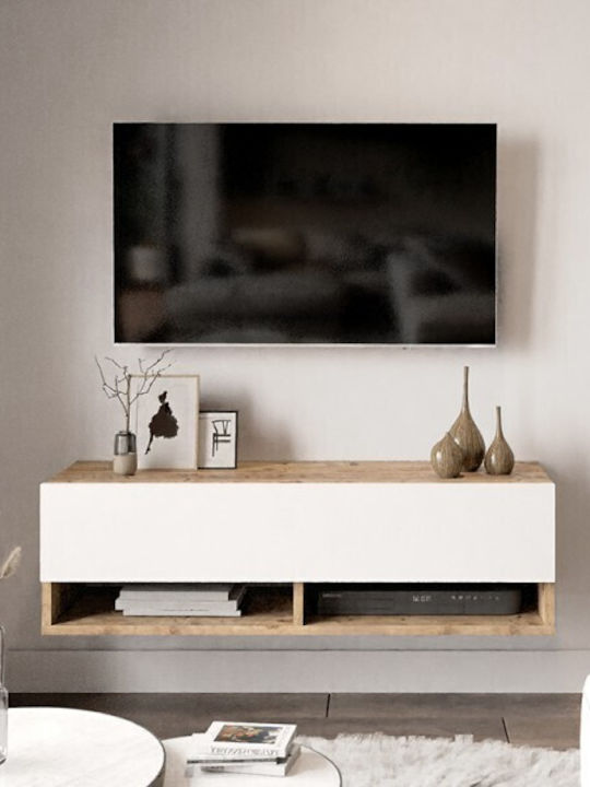 TV Stand Roscoe White-Oak L100xD31.5xH29.5cm