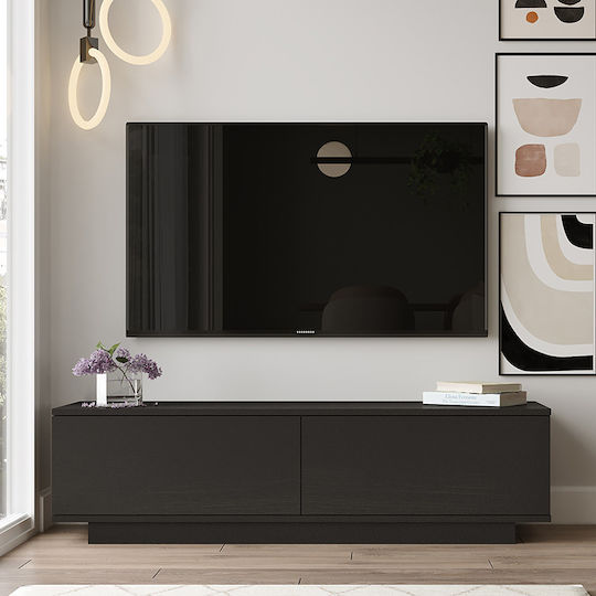 Έπιπλο Τηλεόρασης Zoeva Καφέ Μ140xΠ35xΥ38.2cm