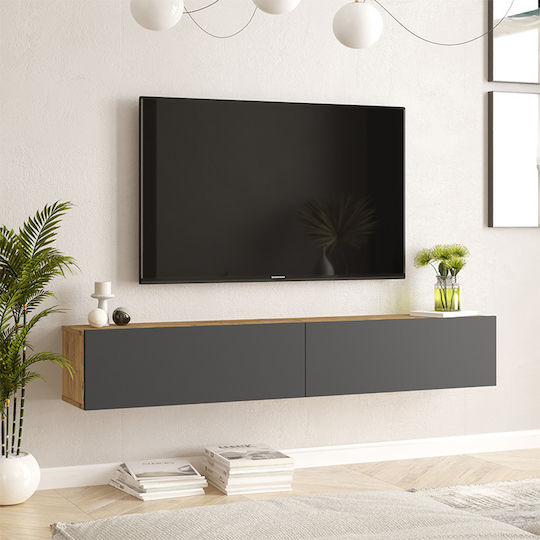 TV Stand Dello Gray L180xD31.6xH29.6cm