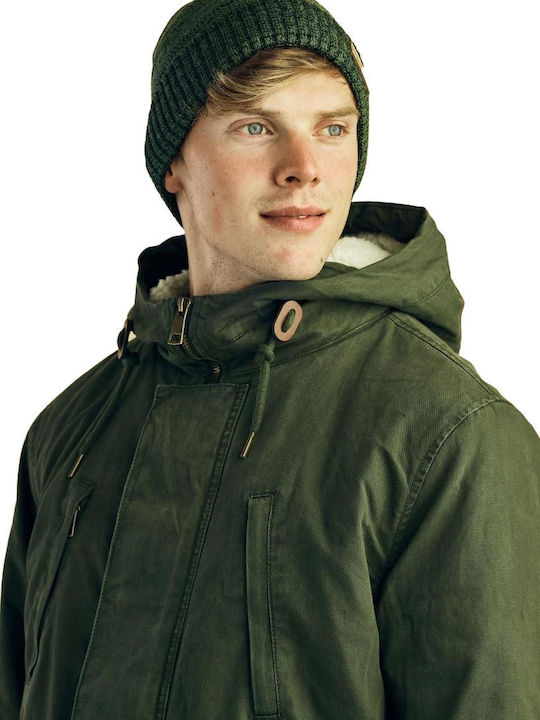 Beanie Unisex Σκούφος Πλεκτός σε Πράσινο χρώμα