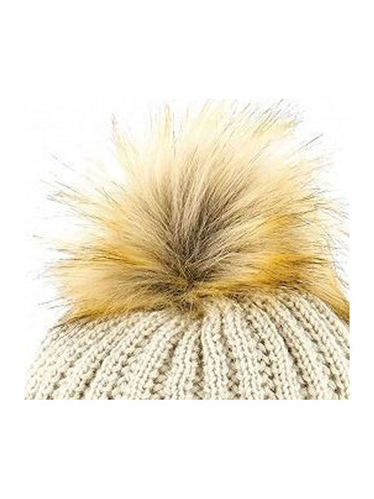 Morris Knitted Beanie Cap White