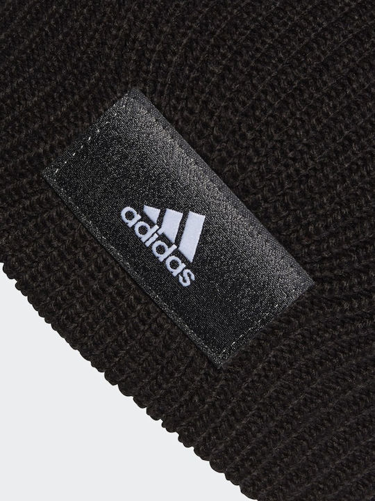 Essentials Beanie Beanie Knitted in Black color
