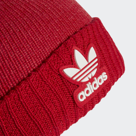 Beanie Unisex Beanie Knitted in Red color