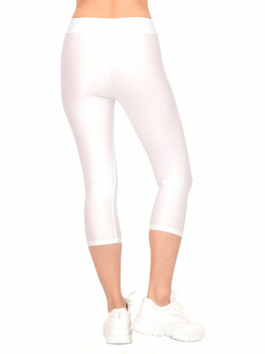 Silia D Women's Capri Legging White