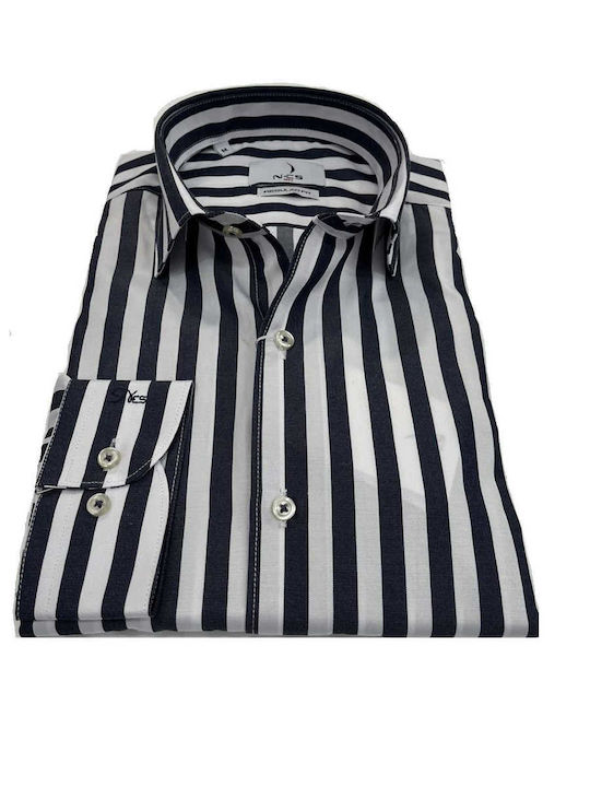 Men's Shirt Striped NCS N123-0056 SKOYPO MΠΛE