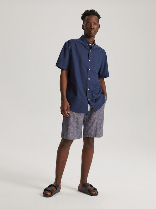 Diverse Shirt with Short Sleeve LINS SH - Navy