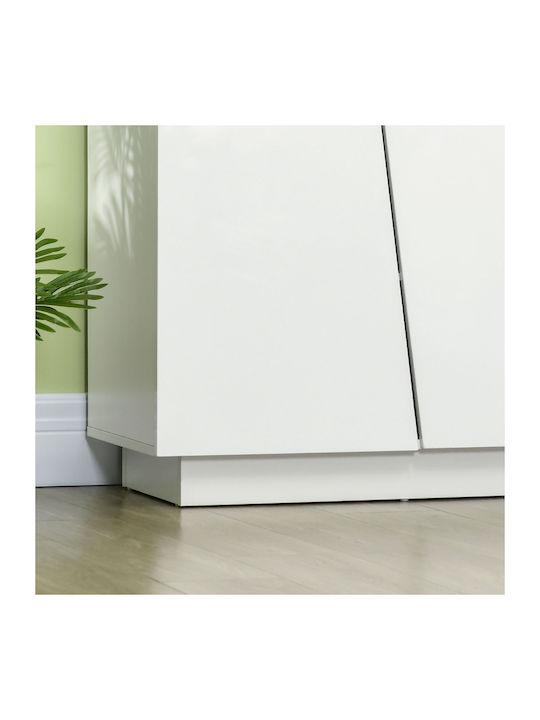 Sideboard Wooden White 150x40x88cm