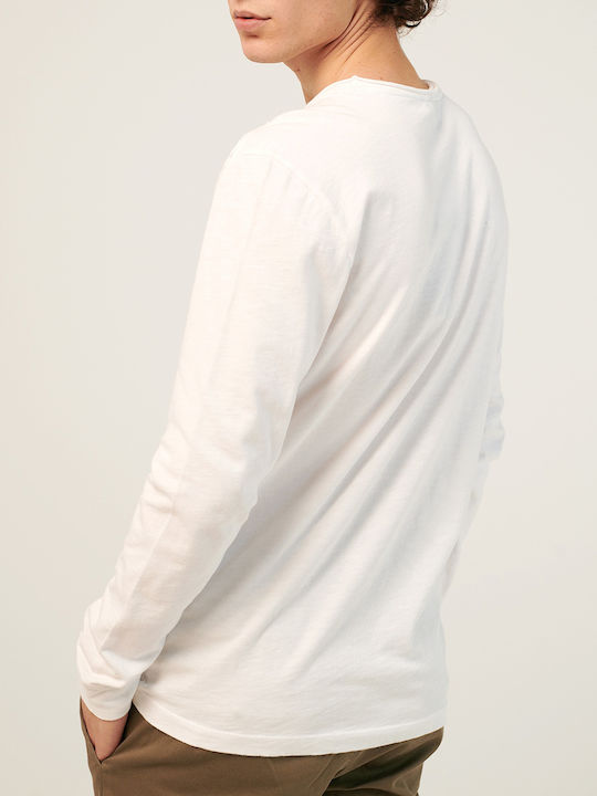 Dirty Laundry Men's Long Sleeve Blouse White