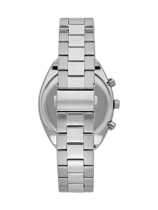 Trussardi Metropolitan Men's Watch Battery with Silver Metal Bracelet