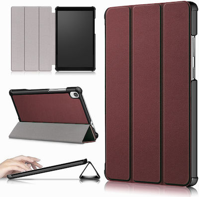 Techsuit Foldpro Flip Cover Synthetic Leather Burgundy (Lenovo Tab M8 8")