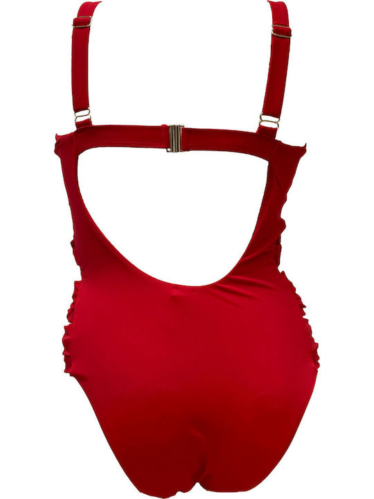 Red One Piece Swimsuit